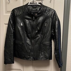 Kenneth Cole New York Women's Faux Leather Jacket